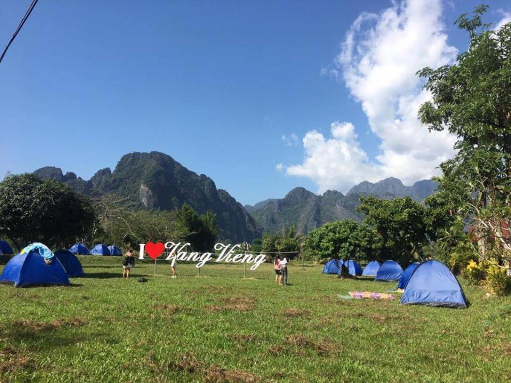 Riverside Garden Bungalows Hotel Vang Vieng Exterior photo